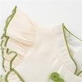 thumbnail image 6 of Ruyang Baby Girl Ruffle Sleeve Romper New Born Girls Bodysuit Vintage Princess Jumpsuit Flower Girls Summer Clothes, 6 of 7