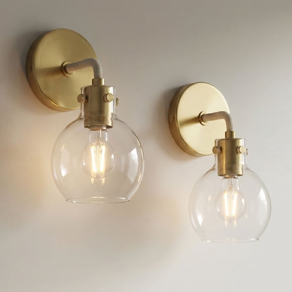 Possini Euro Design Possini Euro Wicander 11 1/4" High Antique Brass Wall Sconce Set of 2