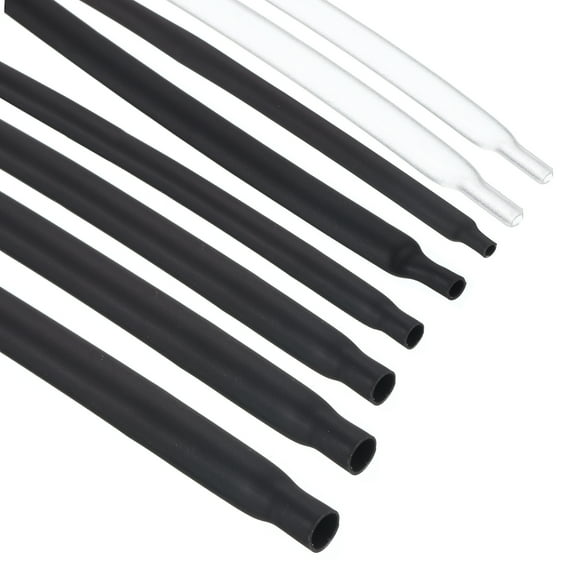 Uxcell 2:1 Ratio Heat Shrink Tubing Assortment Kit Wire Wrap Cable Sleeve Insulation Protection 8 Pcs