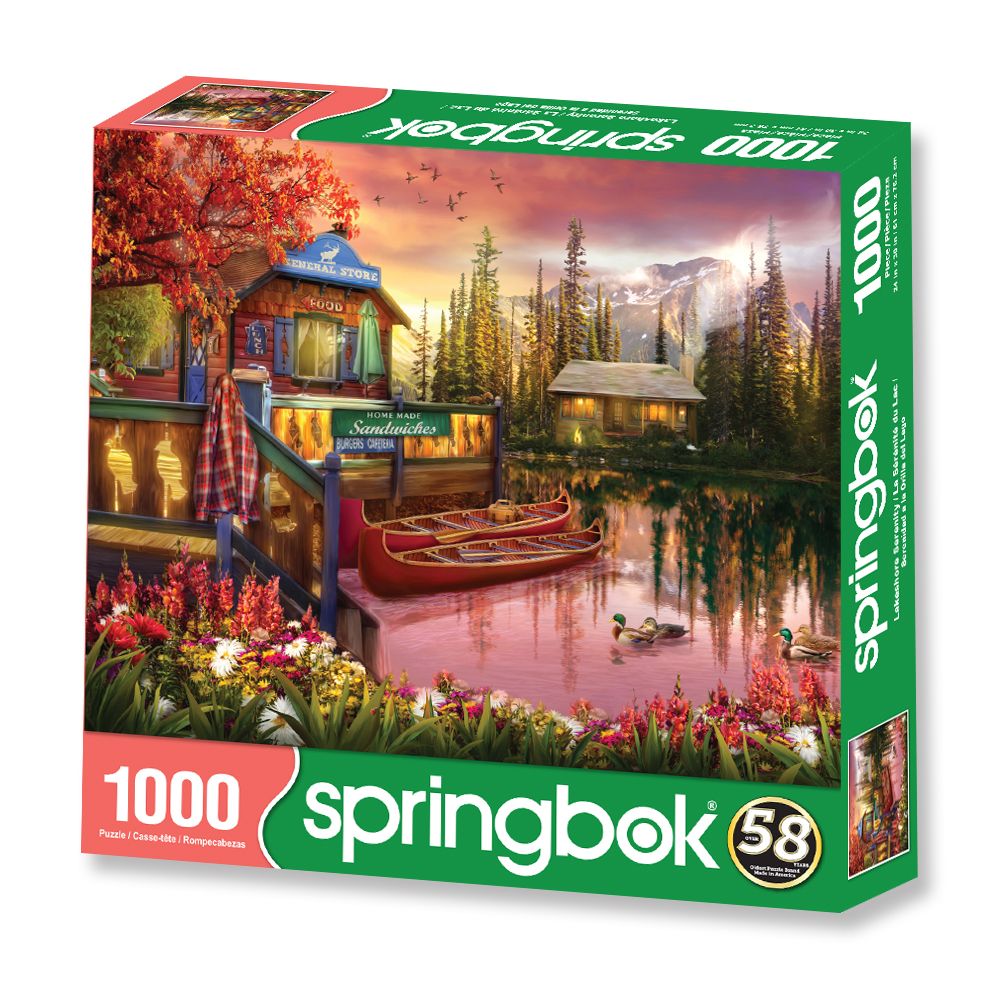 Springbok 1000 Piece Lakeshore Serenity Jigsaw Puzzle for Adults