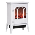 thumbnail image 1 of HOMCOM Cheminée Électrique Autoportante avec Flamme LED Blanche, 1 of 10