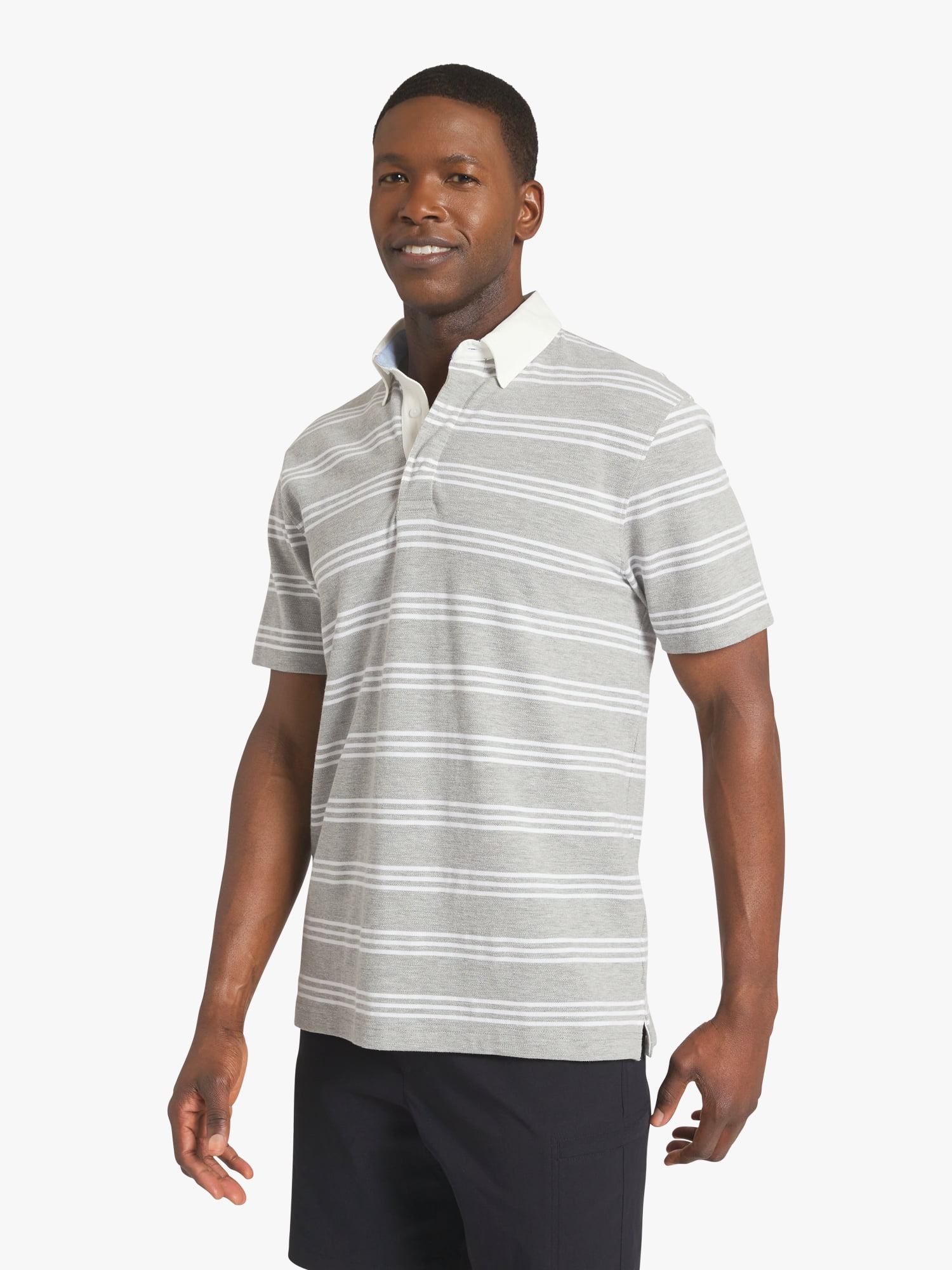 Chaps Men's Striped Pique Polo, Sizes S - 2XL