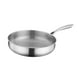 thumbnail image 5 of Sartén de acero inoxidable, cacerola portátil con asa para cocinar, utensilios de cocina para freír huevos 26 cm, 5 of 9