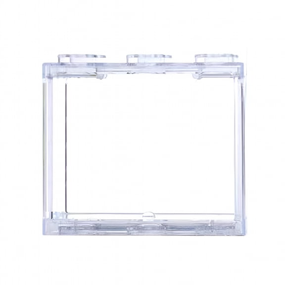 ACDANC Building Block Betta Fish Tank, Detachable Mini Desktop Aquarium with Exhaust Holes, Clear Plastic Habitat for Shrimp, Small Crabs & Fish