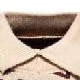 thumbnail image 4 of Men's Collared Sweater Casual Long Sleeve Knitted Sweater Mid Weight Fall Winter Fashion Outfits Khaki 2XL, 4 of 8
