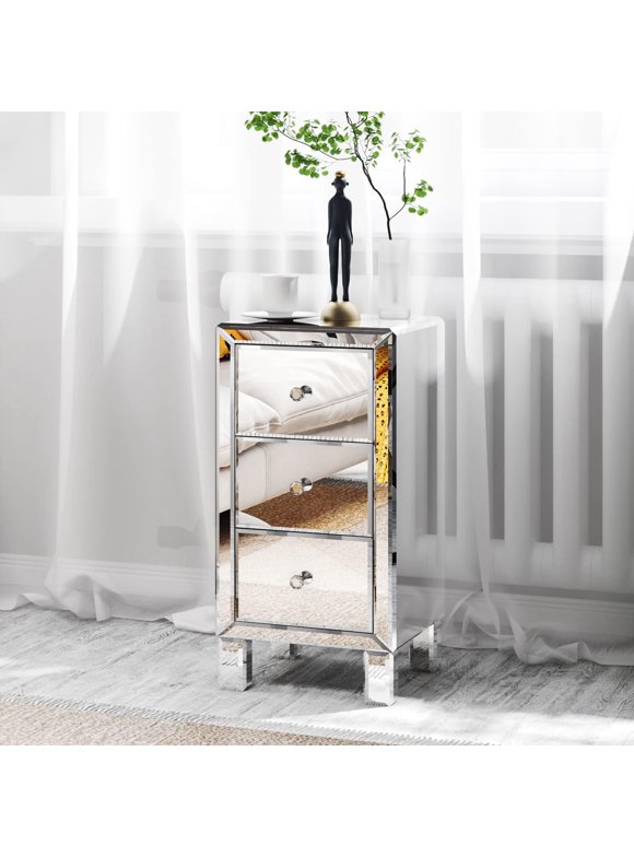 Silver Nightstands in Nightstands