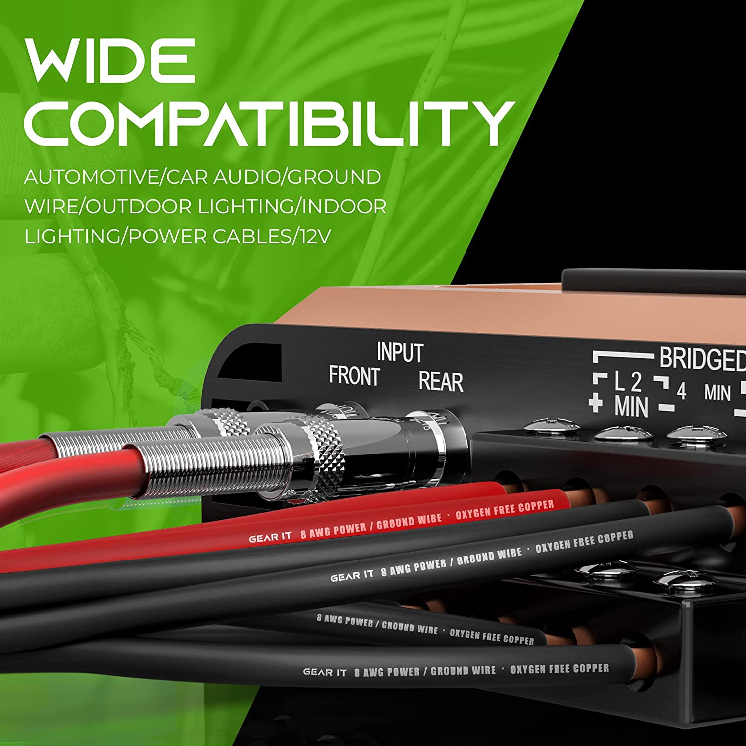GearIT 8 Gauge Wire Oxygen Free Copper OFC (25ft - Red Translucent) 8 AWG - Primary Automotive Wire Power/Ground, Battery Cable, Car Audio Speaker, RV Trailer, Amp, Electrical 8ga - 25 Feet