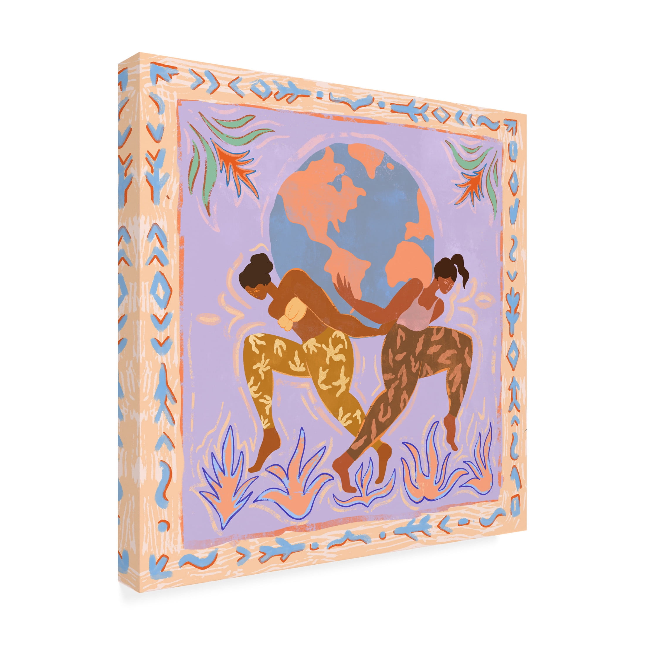 Trademark Fine Art Arty Guava  The World Canvas Wall Art