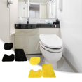 thumbnail image 3 of Bathroom Rug Set Super Soft U-shaped Foot Pad Non-slip Absorbent Floor Mat for Home Bathroom Decoration Soft Toilet Mat, 3 of 8