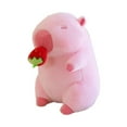 thumbnail image 3 of Lindo animal de peluche de , juguete de animales de peluche, cómoda decoración de habitación para niños, figuras de peluche de para Carpincho fresa, 3 of 8