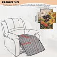 thumbnail image 7 of Kuiaobaty Yorkshire Sunflower Print Non Slip Recliner Cushion Slipcover, Soft Quilted Recliner Sofa Cover Lightweight Washable Furniture Protector for Living Room, Bedroom, 7 of 7