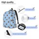 thumbnail image 3 of Disketp Brown French Bulldog print Canvas Backpack Lightweight Travel Daypack Student Rucksack Laptop Backpack-Small, 3 of 5