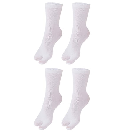 AUQ 2Pair Cotton Socks,Polyester Socks for Women,No Show Socks Womens,White