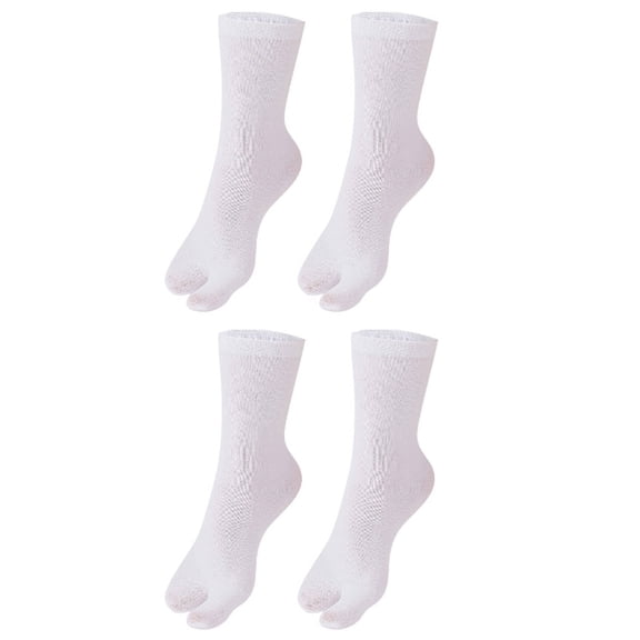 AUQ 2Pair Cotton Socks,Polyester Socks for Women,No Show Socks Womens,White