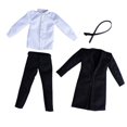 thumbnail image 1 of 1/6 figuras de trajes de chaqueta para hombres, cosplay de moda de moda retro con cinturón, traje de uniformes para figuras de 12 pulgadas vestidas abrigo, 1 of 8