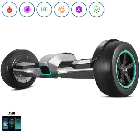 Spadger SS-F100 Racing Hoverboard, BLE Speaker, LED Lights & Smart App Enable, 350W Dual Moters, Racing Roared Accelerating, Detachable Battery, UL 2272 Certificate, Both for Kids & Adults