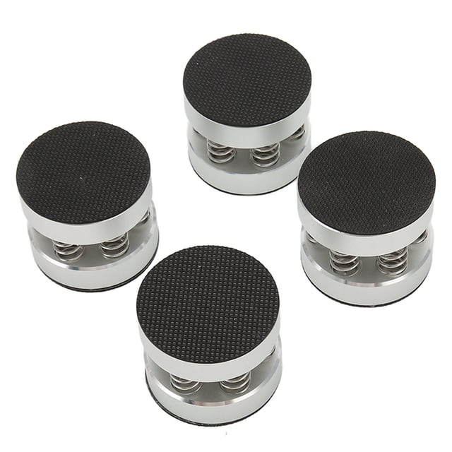 Amortiguadores de resorte de 4 piezas para amplificadores y altavoces de alta fidelidad Soportes de aislamiento de altavoces de aleación de aluminio