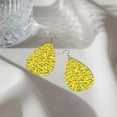 thumbnail image 5 of Caution Tape Acrylic Dangle Teardrop Earrings For Women Lady, 5 of 7
