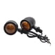 thumbnail image 2 of Kuymtek 1 Par Luces Señal Motocicleta Retro Mini Luces Intermitentes Moto negro, 2 of 8