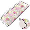 thumbnail image 2 of Dreamtimes Pink Flower Watercolor Hallway Runner Rug 2'x6' Kitchen Rug with Rubber Backing Spring Non Slip Entryway Rug Runner Washable Soft Area Rug for Hallway Bedroom Kitchen Decor, 2 of 6