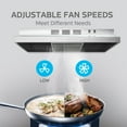 thumbnail image 4 of Midea 30-inch Under Cabinet Range Hood, 200 CFM, Ductless, Stainless Steel, MVU30W2AST, New, 4 of 5