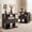 Black, variant on Christopher Knight Home Mid-Century Nightstand with Drawer, Unique C-Shaped Bedside Table, Natural