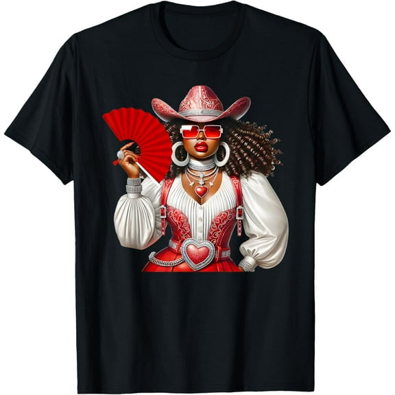 Black Cowgirl Melanin Western Country Women T-Shirt TShirt