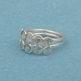 thumbnail image 4 of 2.00 CTW Natural Diamond Polki Multi Band Eternity Women Valentines Day Gifts Ring 925 Sterling Silver, 4 of 5