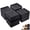 3 Inch-black(square), variant on 3 Inch-black(square) Furniture Risers, Heavy Duty Stackable Support Blocks for Beds Desks Tables Sofas
