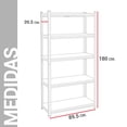 thumbnail image 4 of Estante Metálico 5 Niveles Guardex Anaquel Organizador Rack Color Gris, 4 of 8