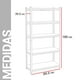 thumbnail image 4 of Estante Metálico 5 Niveles Guardex Anaquel Organizador Rack Color Gris, 4 of 8