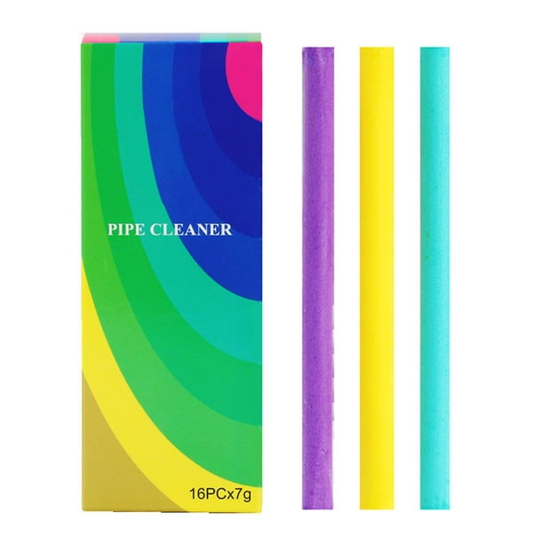 16 Pcs Drain Cleaner Sticks Set Nontoxic Sink Clean Deodorizer Tools