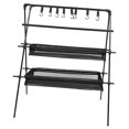 thumbnail image 4 of Estante colgante para acampar, soporte triangular multiusos plegable, equipo de cocina ligero, soporte de almacenamiento de utensilios de cocina Cola Estante organizador, 4 of 8