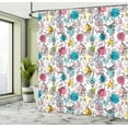 thumbnail image 5 of Ambesonne Unicorn Shower Curtain, Magic Horse with Horn Art, 69"Wx75"L, White Multicolor, 5 of 5