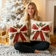 thumbnail image 6 of Hometravel Holiday Themed Pillow Cover 45x45cm, Soft Fabric Christmas Pattern Pillow Case, Decorative Bed Sofa Pillow Protector for Seasonal Home Decor, 6 of 9