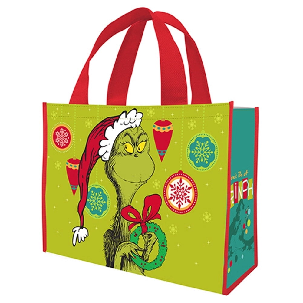 Dr Seuss Recycled Shopping Tote Bag Grinch Christmas Reusable Children Shopper 