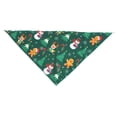 thumbnail image 4 of Precioso Patrón de Navidad Triángulo Bufanda Saliva Toalla Decorativo Lavable Mascota Perro Mascota Perro Bandana para Perros Pequeños Grandes muñeco de nieve verde, 4 of 6