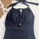 thumbnail image 2 of Yuarrent Traje de baño sexy de una pieza para mujer Elástico Halter plisado Encaje Estilo INS Sin espalda con almohadilla Traje de baño inalámbrico Traje de baño S Yuarrent OD031956-01, 2 of 6