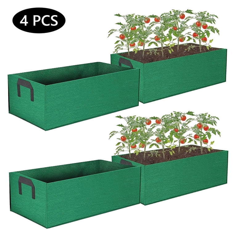 Tripumer 4-Pack 5 Gallon Square Raised Garden Beds photo 1