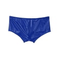 thumbnail image 7 of iiniim Men Patent Leather Briefs Low Rise Drawstring Boxer Shorts Clubwear Blue XL, 7 of 7