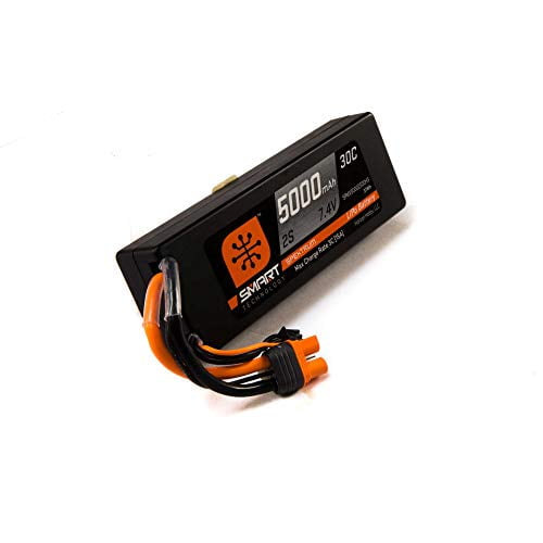 Spektrum X50002S30H3 5000mAh 2S 7.4V Smart LiPo 30C Hardcase; IC3