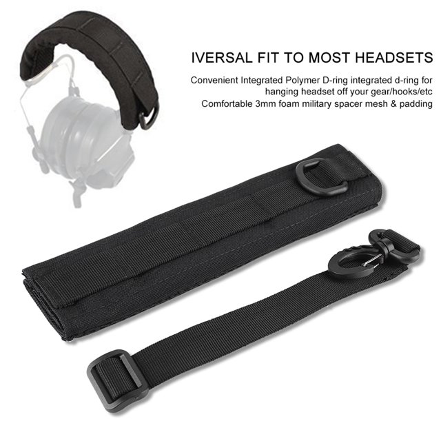 Molle Universal para Exteriores Auriculares Tácticos Funda para la Cabeza Funda para Auriculares Color Negro ANGGREK Otros
