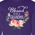 thumbnail image 4 of Inktastic Blessed to Be a Grandma with Flowers Long Sleeve T-Shirt, 4 of 5