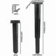 thumbnail image 4 of (25-42cm, black) Set of 4 strong adjustable metal furniture legs-XinHan, 4 of 5