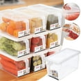 thumbnail image 1 of Iumwxz Kitchen Gadgets Kitchen Refrigerator Food Preservation Box Drawer Handle Convenient Storage Box Kitchen Utensil Set B Pp New Year Savings, 1 of 3