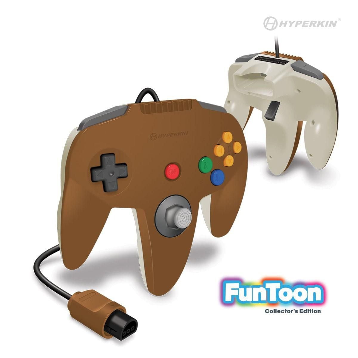 Hyperkin Captain Premium Controller Funtoon Collectors Edition pour N64® (Hero Brown)