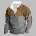 thumbnail image 2 of MuZeFu Mens Sweatshirts Clearance No Hood Fashion Men Winter Zipper Casual Tops Long Sleeve V-Neck Sweatshirt, 2 of 3