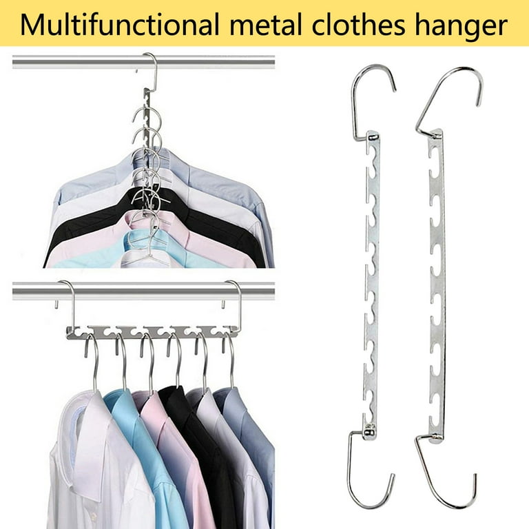 Stainless Steel Clothes Hanger Multi-function Wardrobe Space