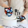 thumbnail image 6 of Pofeuu Abstract Cubist Printer Print Thickened Mini Silicone Oven Mitts Heat Resistant, Rubber Oven Mitt Gloves, Finger Pinch Grips, Pot Holder, Silicone Potholder, 6 of 7