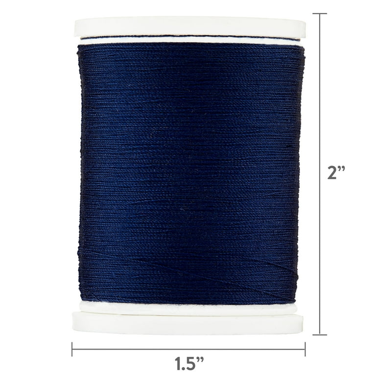 Hello Hobby Dark Blue 100% Polyester All Purpose Thread, 300 Yards